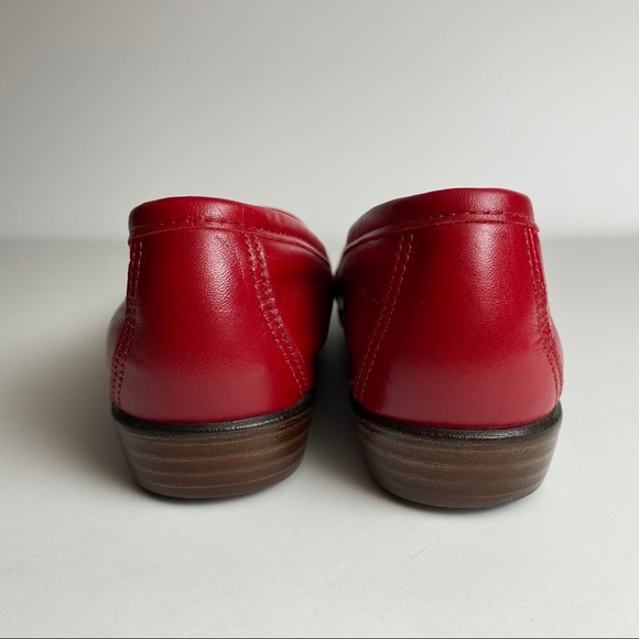 SAS Red Leather Loafer size 6.5 - Picture 4 of 12
